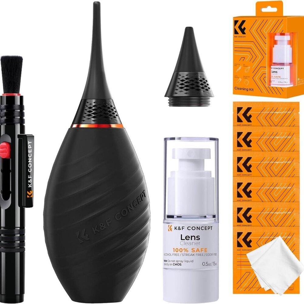 10-in-1 Camera Lens Cleaning Kit for DSLR Camera Lens Filter Cell Phones with Ad